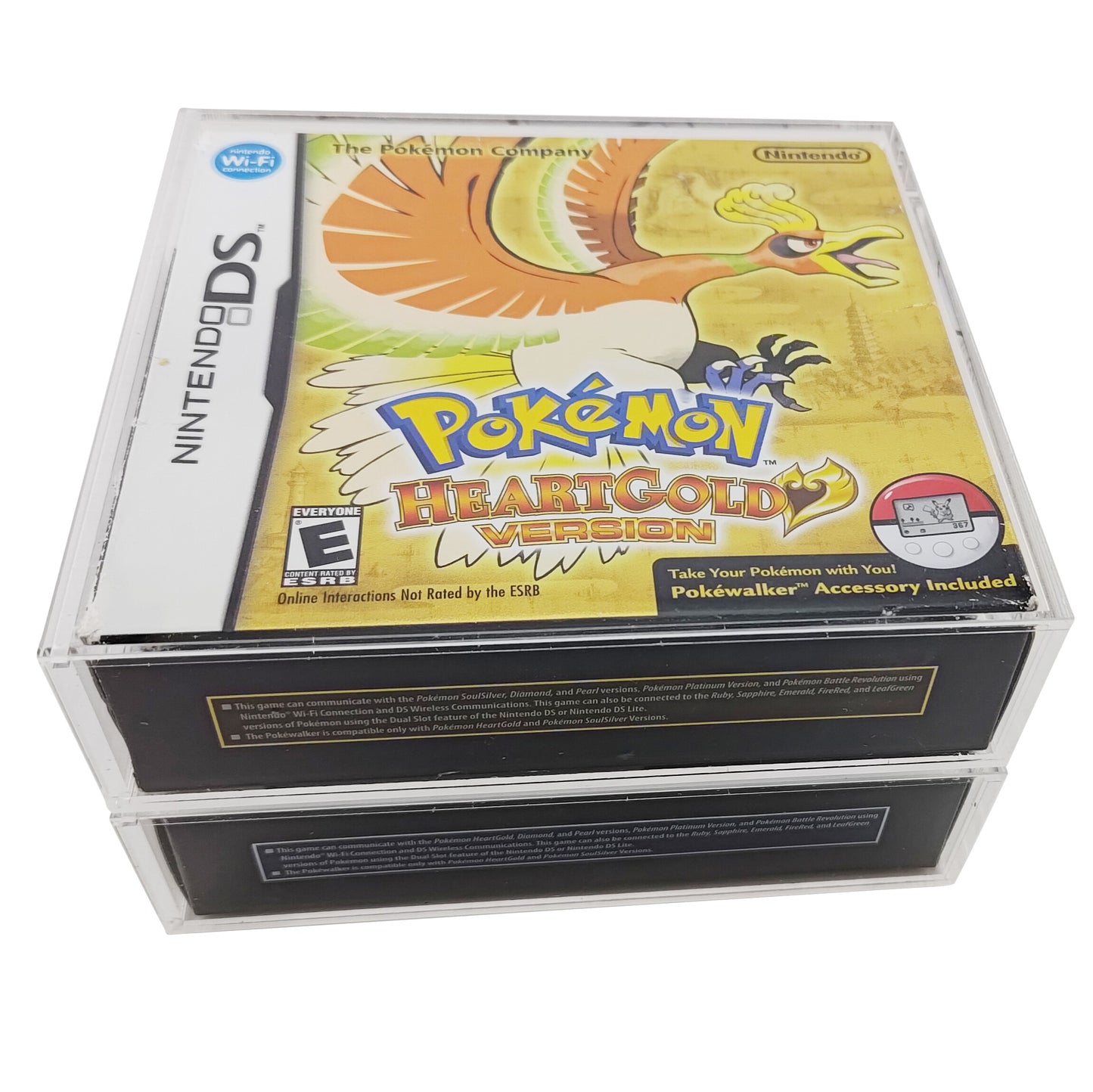 Pokemon Heart Gold Pokemon Soul Silver Acrylic Box Protector and Display Case